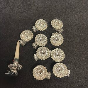 10 Christmas Tree Candle clips Tree Ornaments